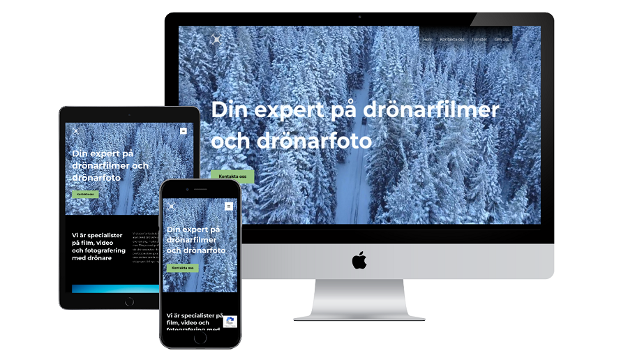 dronabilder.se responsiv